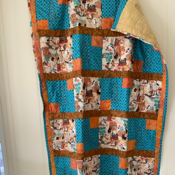 Blanket colorfully Homemade - Picture 1 of 5